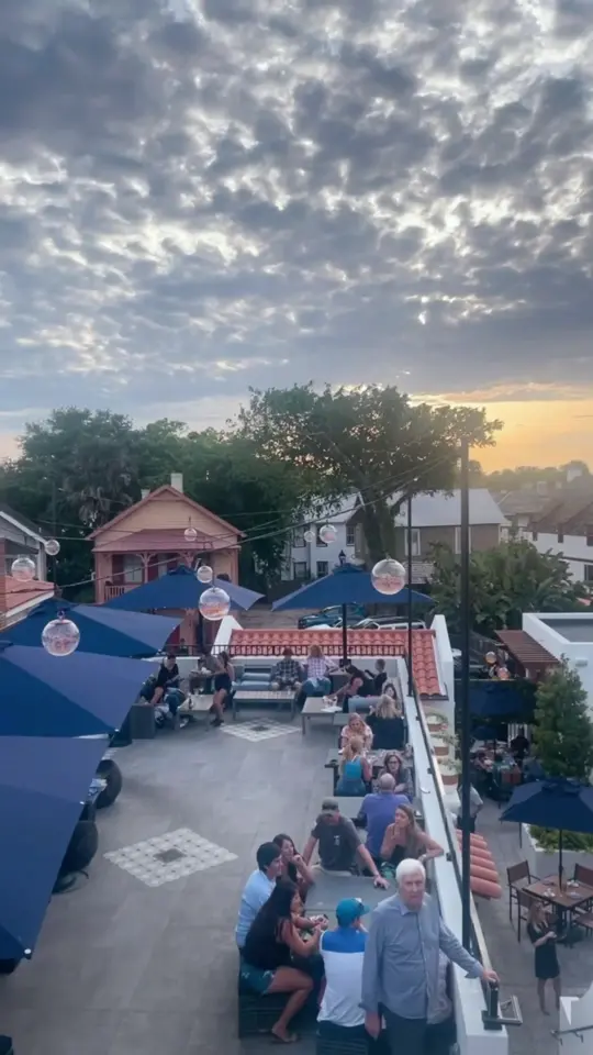 River & Fort in St. Augustine showing cocktail, rooftop lounge, video by stiloangy on TikTok