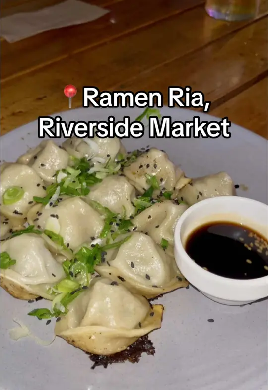 Riverside Cafe in St Marks showing food, ramen, video by briteatstreats on TikTok