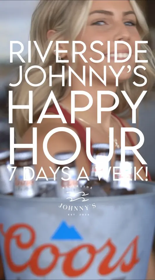 Riverside Johnny's in Daytona Beach showing happy hour, live musical performances, video by Riverside Johnny’s on Facebook