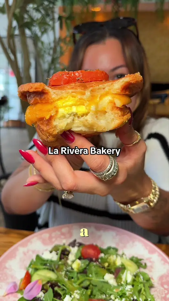 Riviera in Fort Lauderdale showing bakery, stuffed croissants, fruit filled pastry, family-owned business, fort lauderdale food stop, video by eileenlatelyy on TikTok