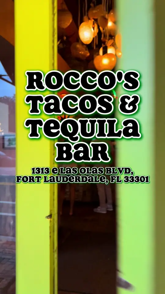 Rocco's Tacos in Naples showing review, smash burger taco, ceviche, guacamole, tequila, video by sk8natethefoodie on TikTok