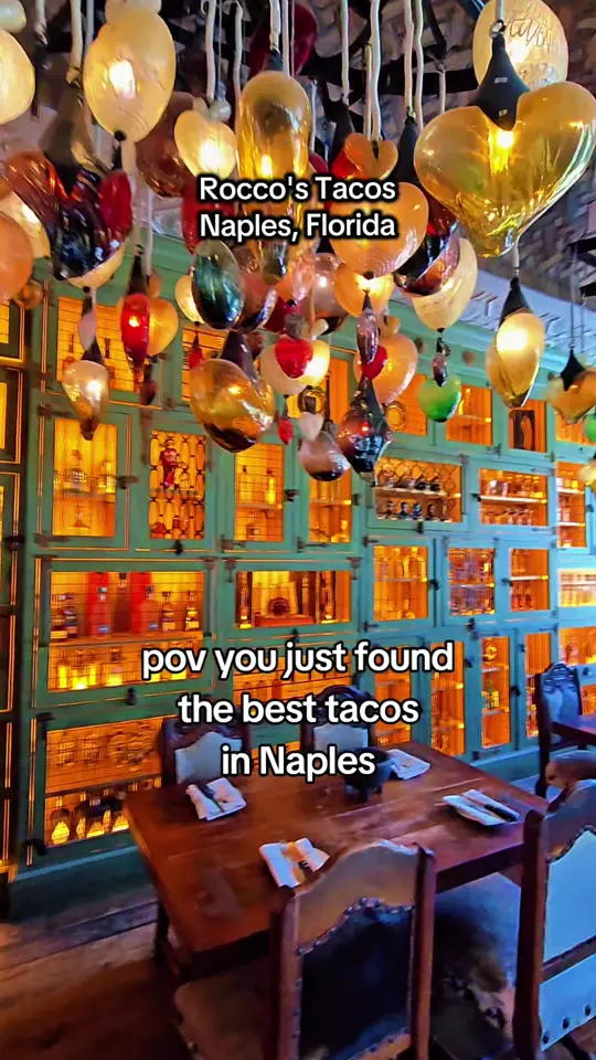Rocco's Tacos & Tequila Bar in Sarasota showing food, tacos, video by withasideofhustle on TikTok
