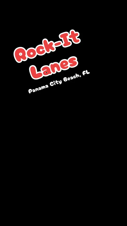 Rock'it Lanes in Panama City Beach showing review, visit, video by Jennifer C. Graves on Facebook