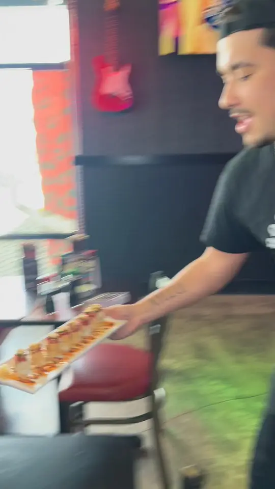 Rock N Roll Sushi in Woodstock showing guest service, atmosphere, video by Rock N Roll Sushi - Woodstock, GA on Facebook