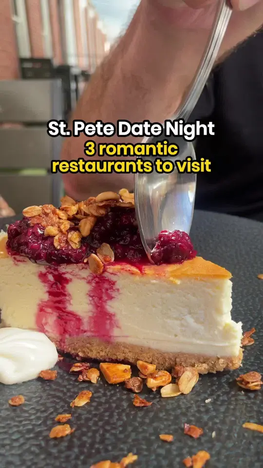 Rococo Steak in St. Petersburg showing restaurant, date night, video by ilovetheburgstpete on TikTok