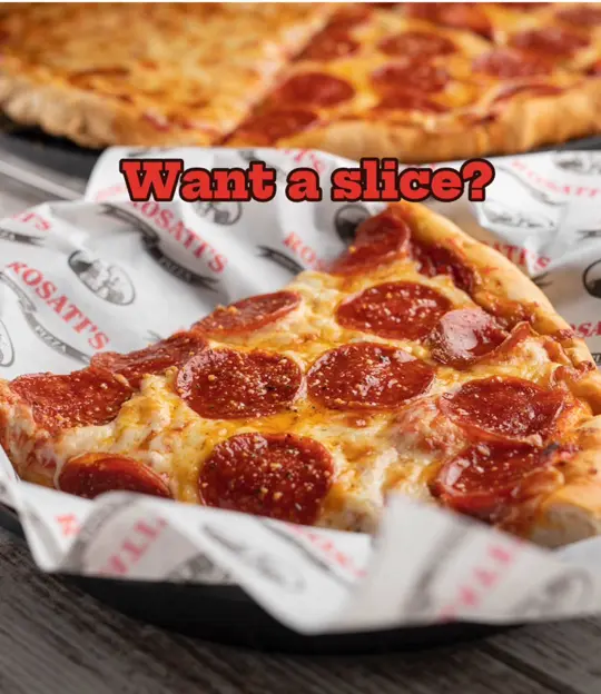 Rosati's Pizza in Estero showing pizza, hot slices, restaurant announcement, video by rosatispizzanaples on TikTok