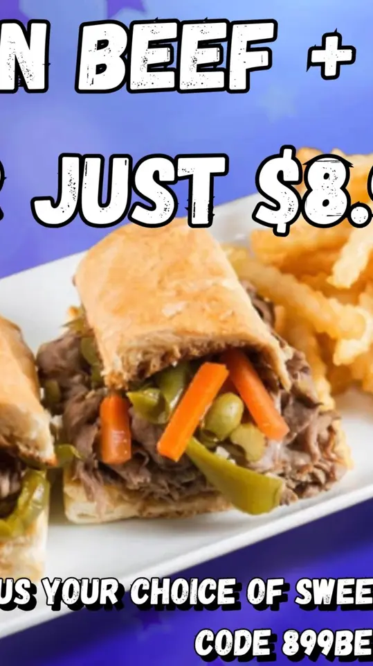 Rosati's Pizza St. Augustine in St. Augustine showing food, italian beef, video by Rosati's Pizza St. Augustine on Facebook
