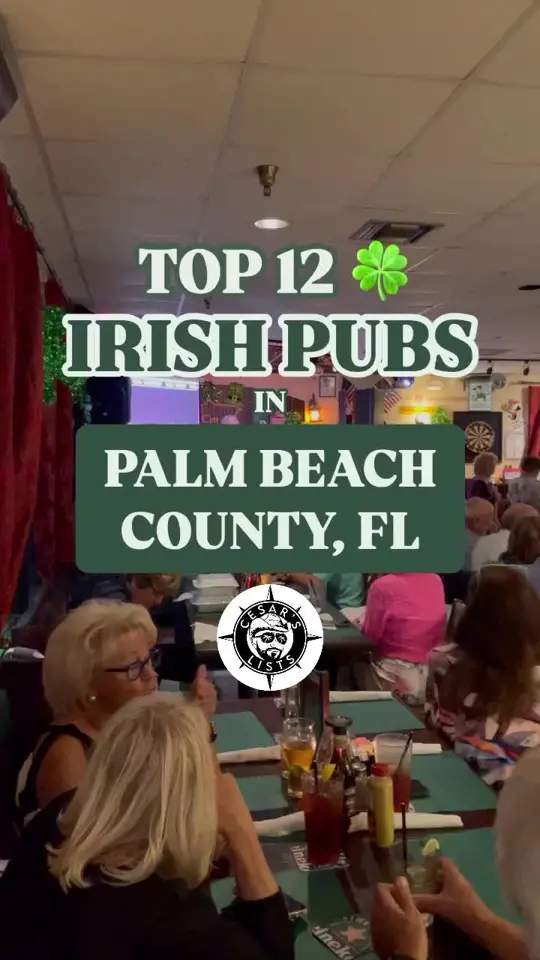 Roxy's Pub in West Palm Beach showing review, irish pub, video by cesarslists on TikTok