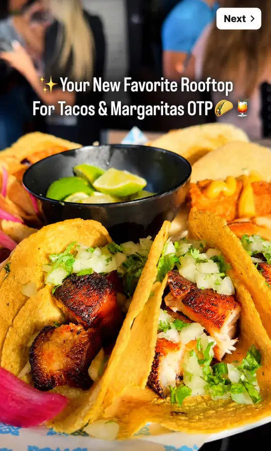Rreal Tacos - Duluth in Duluth showing rooftop, tacos, tequila, margaritas, guacamole, atmosphere, video by mxduptravel on TikTok