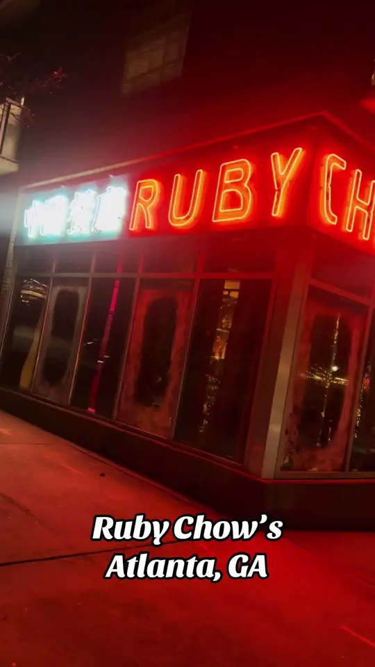 Ruby Chow's in Atlanta showing visit, asian food, video by larieeb on TikTok