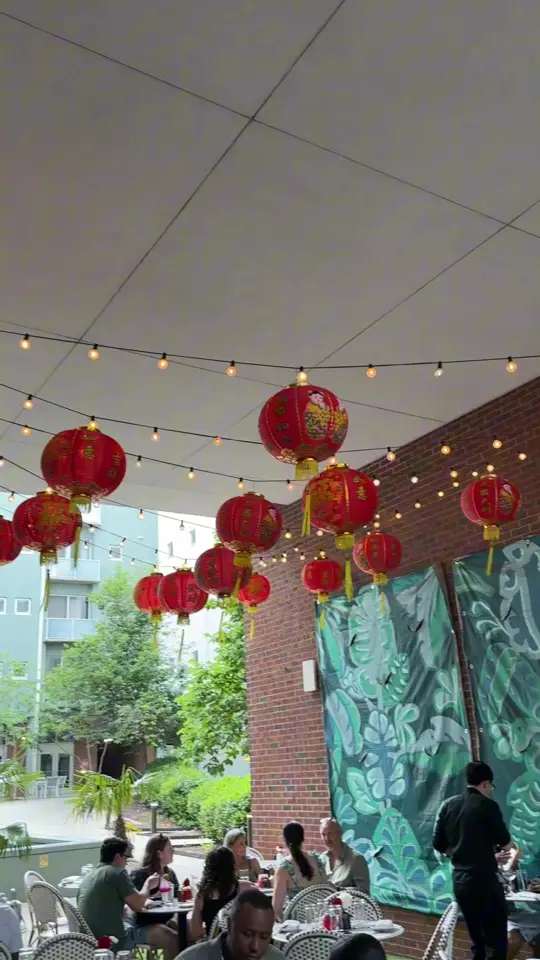 Ruby Chow's in Atlanta showing visit, tofu bao bun, drinks, video by prinkyyeats on TikTok
