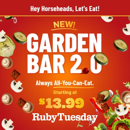 Ruby Tuesday in Milledgeville showing food, garden bar 2.0, video by Ruby Tuesday on Facebook