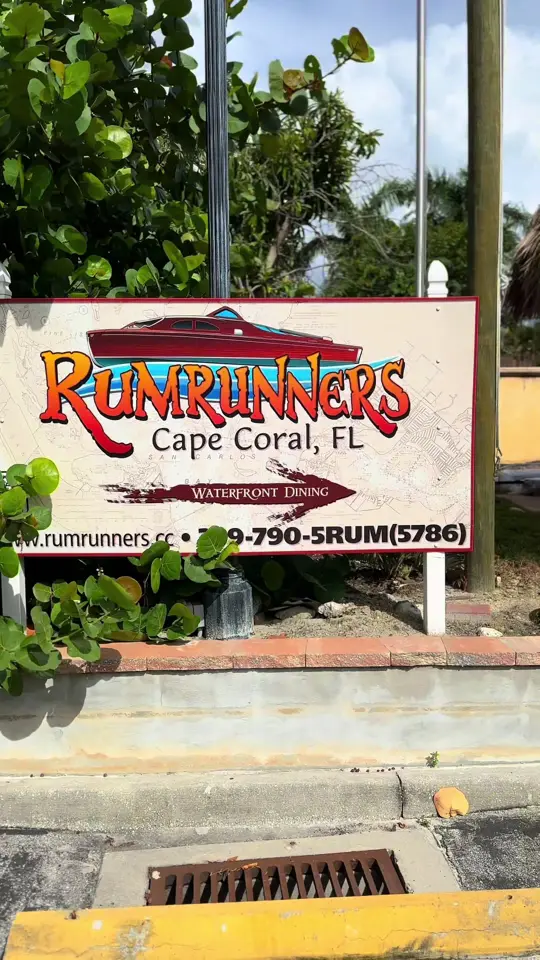 Rum Runners in Cape Coral showing review, visit, video by whatsindepot on TikTok