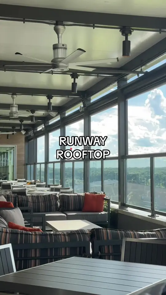 Runway Rooftop Bar & Grill in Melbourne showing rooftop bar, food, drinks, weekly specials, video by emsdigitaldiaryy on TikTok