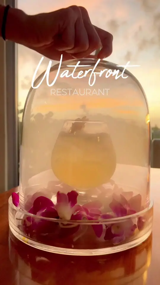 Rusty Pelican Miami in Key Biscayne showing cocktail, belle / cocktail, maracuyá / food, corn bread / food, pink brick / food, surf and turf / venue visit, video by fashion.eat.travel on TikTok