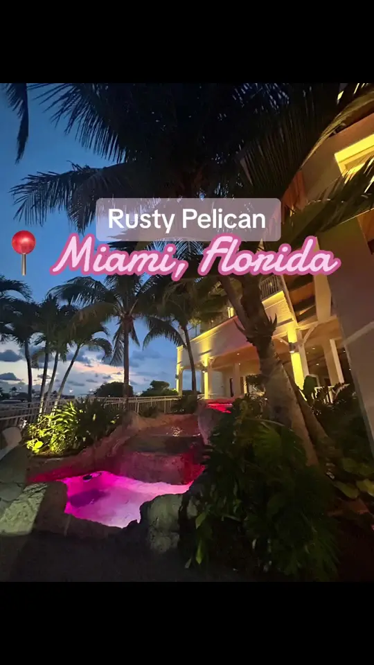 Rusty Pelican Miami in Key Biscayne showing review, visit, video by mceli50 on TikTok