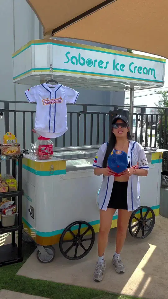 Sabor Venezolano in Doral showing food truck, baseball event, merchandise, video by foodtrucksabor on TikTok