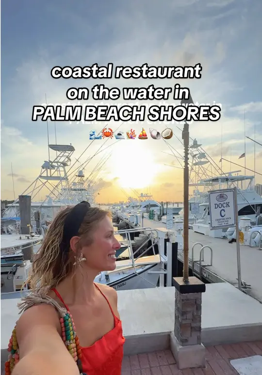 Sailfish Marina in Palm Beach Shores showing restaurant, coastal atmosphere, visit, video by kaylie.ann.white on TikTok