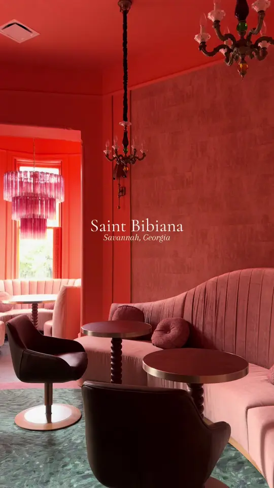 Saint Bibiana in Savannah showing restaurant visit, brunch, lunch, dinner, video by danielleannainrome on TikTok