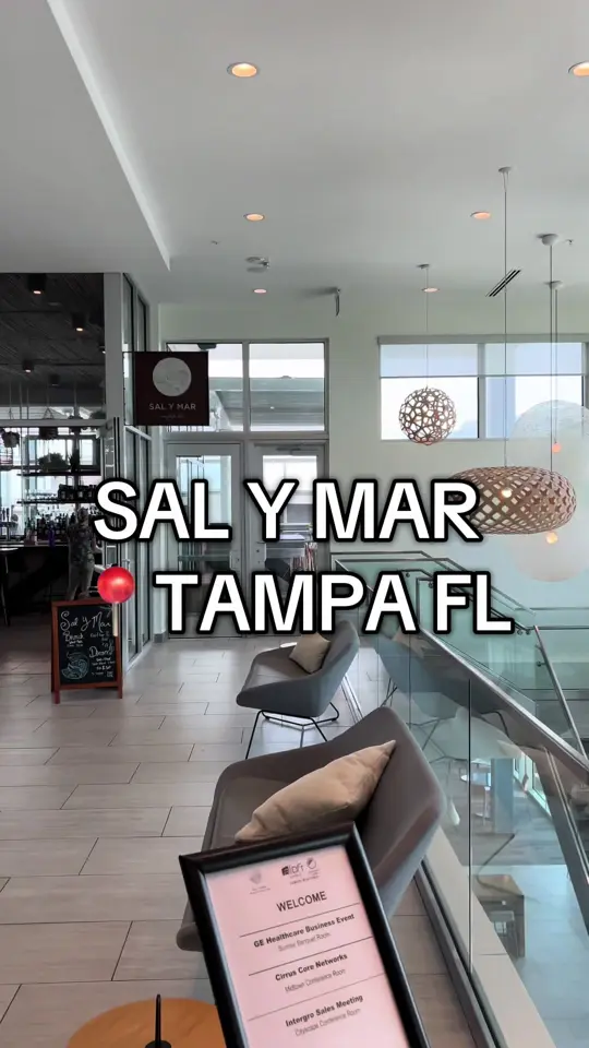 Sal Y Mar in Tampa showing visit, rooftop bar, video by therealprettygalshanaz on TikTok