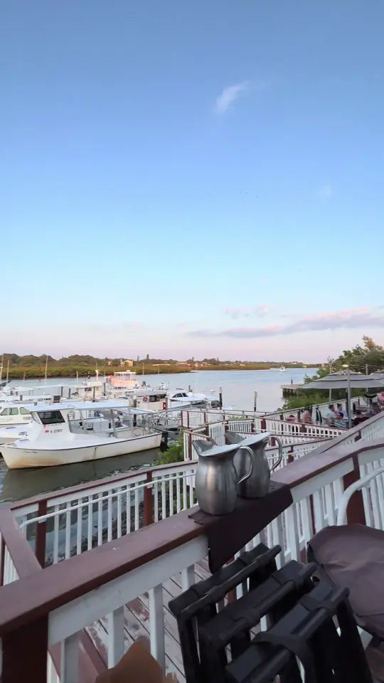 Salt Rock Grill in Indian Shores showing review, visit, water views, seafood, video by movewithrio on TikTok