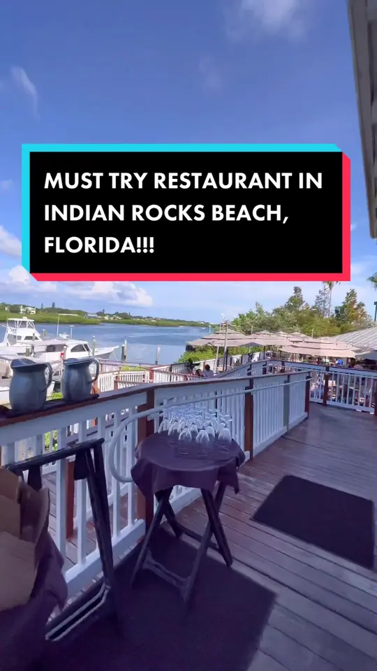 Salt Rock Grill in Indian Shores showing seafood, steaks, views, video by movemetoarizona on TikTok