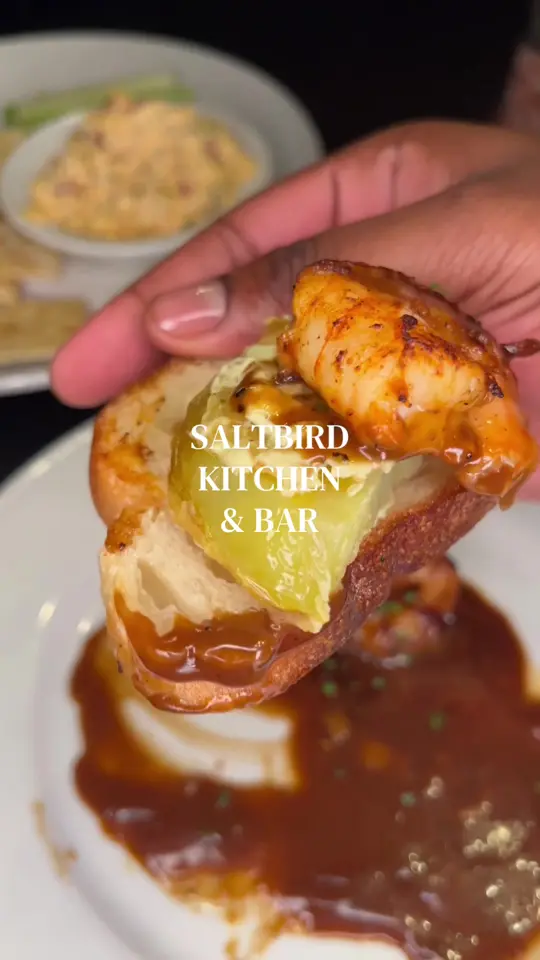 SaltBird Kitchen & Bar in Jupiter showing review, visit, video by sk8natethefoodie on TikTok
