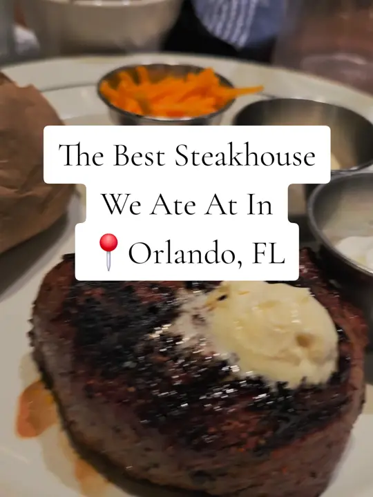 Saltgrass Steak House in Orlando showing visit, restaurant, video by melissa.llado on TikTok