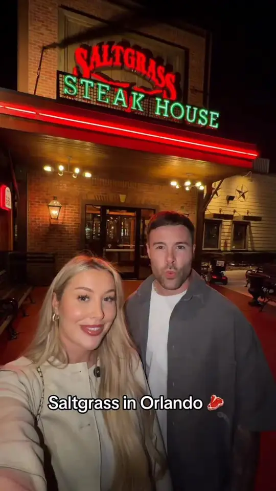 Saltgrass Steak House in Orlando showing steakhouse, visit, video by Ashley & Alana on Facebook