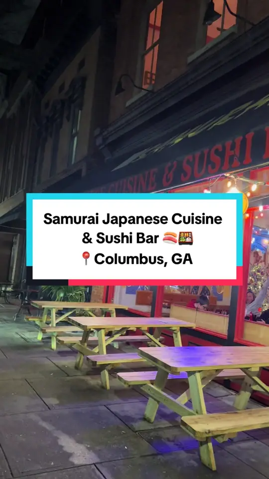 Samurai in Columbus showing visit, birthday dinner, japanese cuisine, video by mandy_vega on TikTok