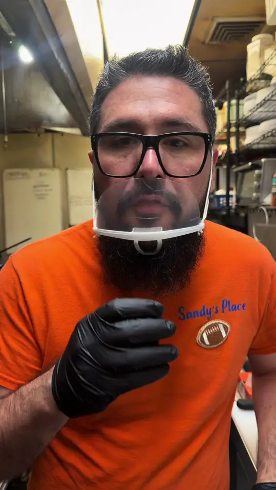 Sandy's Place in Gainesville showing food, fried chicken, lentils, rice, salad, french fries, video by sandys.place69 on TikTok
