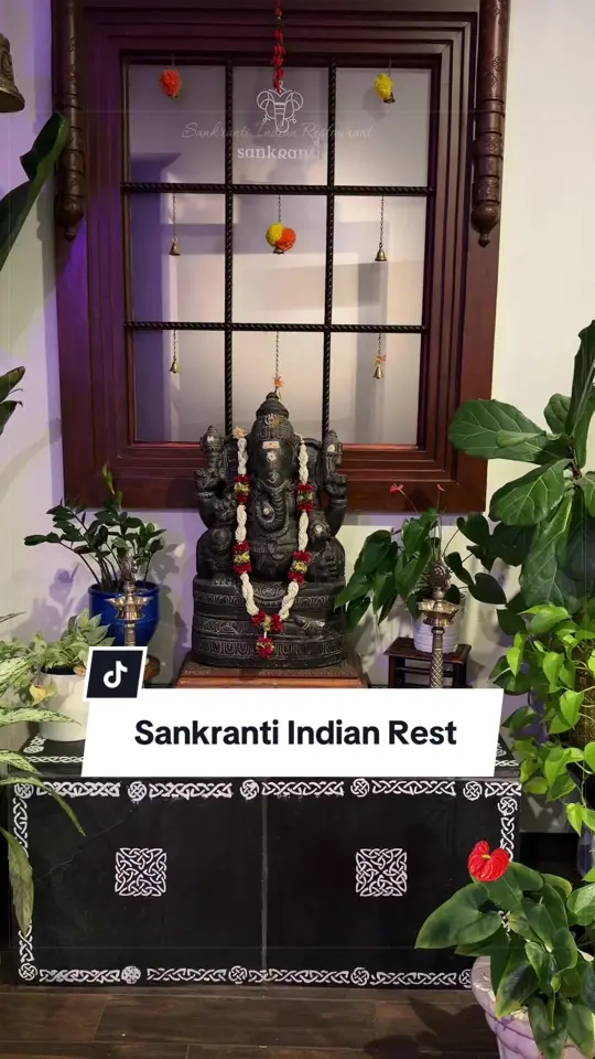 Sankranti Restaurant in Johns Creek showing review, atmosphere, indian food, video by wander.taste.play on TikTok