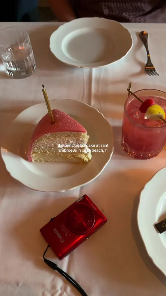 Sant Ambroeus Palm Beach in Palm Beach showing visit, review, cake, principessa cake, video by skylerjaade on TikTok