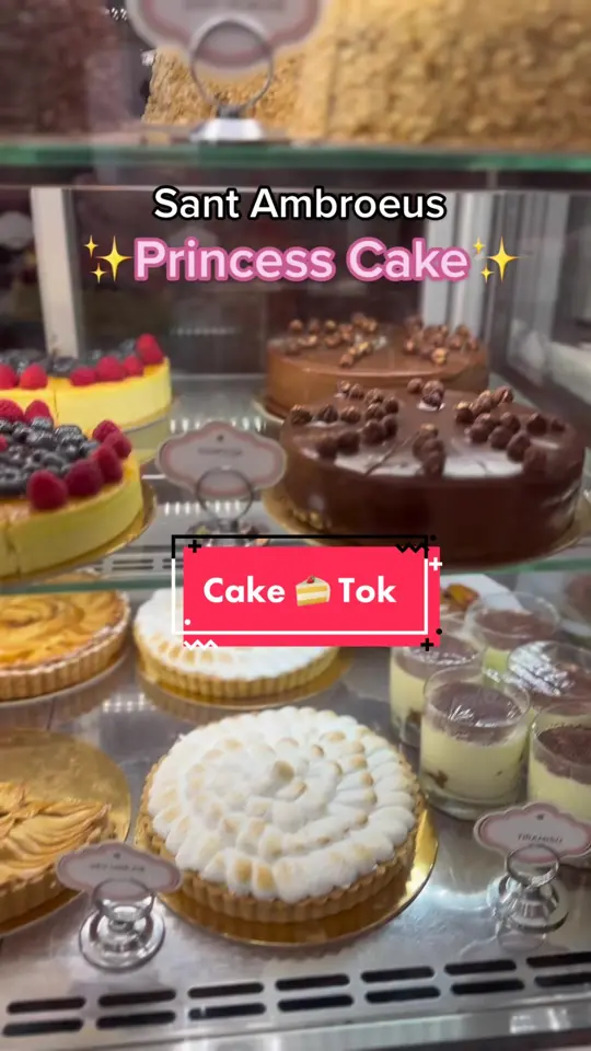 Sant Ambroeus Palm Beach in Palm Beach showing dessert, princess cake, video by theretiredmillennial on TikTok