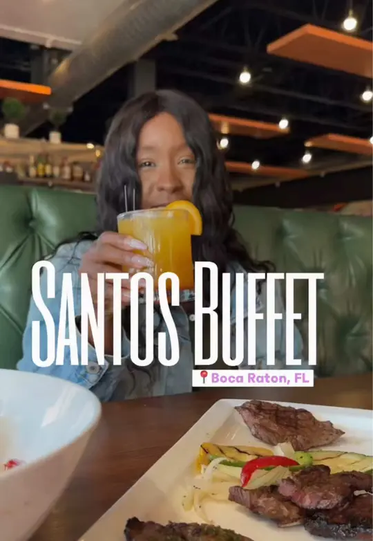 Santo's Buffet Boca Raton in Boca Raton showing review, visit, seafood buffet, sushi buffet, desserts, video by memethexplorer on TikTok