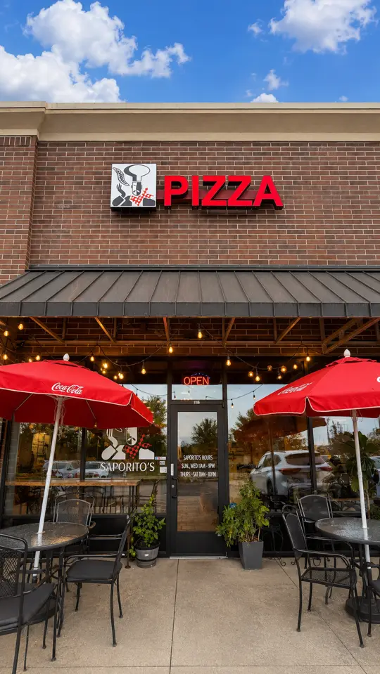 Saporitos Pizza in Canton showing pizza, homemade pasta, garlic knots, sandwiches, review, visit, video by Holly Springs Town Center on Facebook