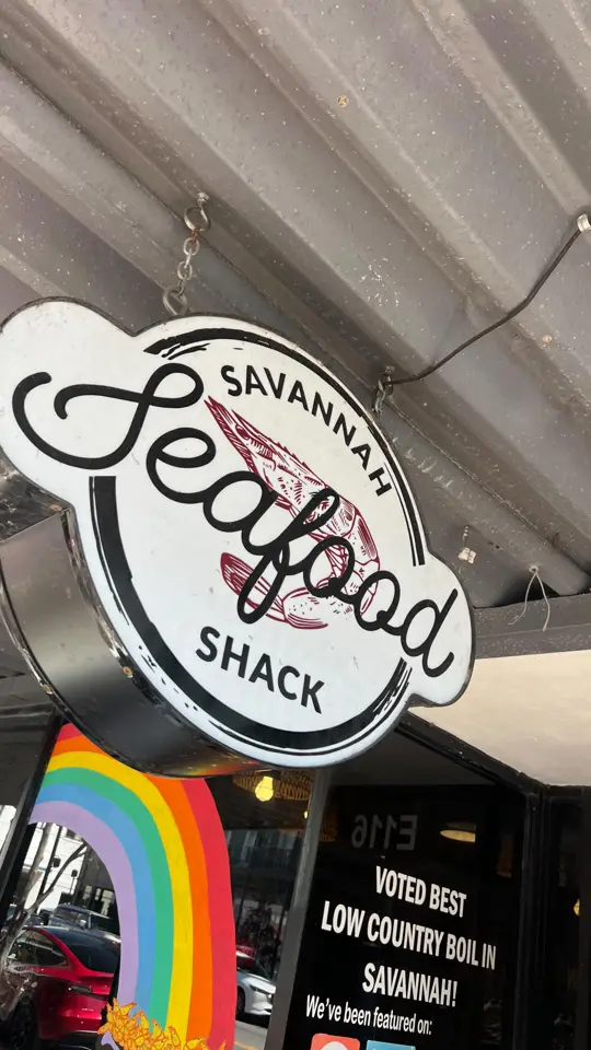 Savannah Seafood Shack in Savannah showing review, visit, low country boil, video by Doug Neville on Facebook