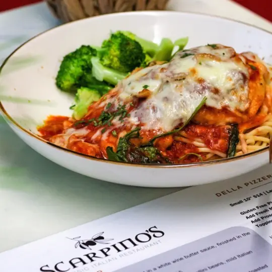 Scarpino's Classic Italian in Bradenton showing restaurant, atmosphere, video by Scarpino's Classic Italian on Facebook