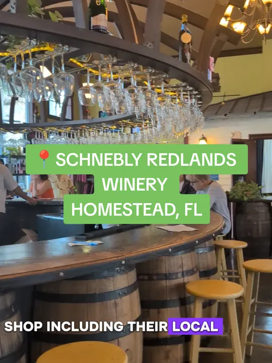 Schnebly Redland's Winery & Brewery in Homestead showing visit, wine tasting, video by daytrippingandsipping on TikTok