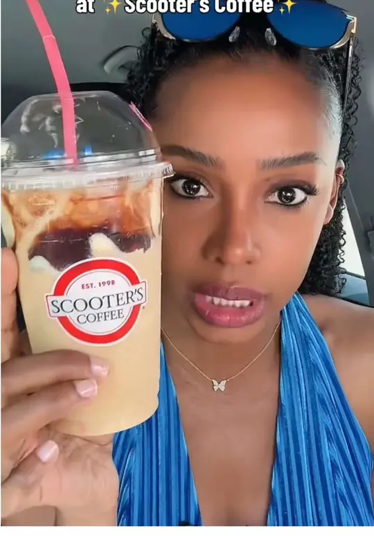 Scooter's Coffee in Navarre showing food review, yummyyyy food, video by mukbangwithkay on TikTok