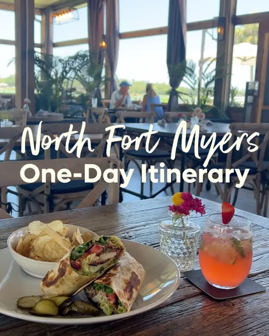 Sea-Craft Waterfront Tiki in North Fort Myers showing pizza, sea-craft waterfront tiki, video by Visit Fort Myers on Facebook