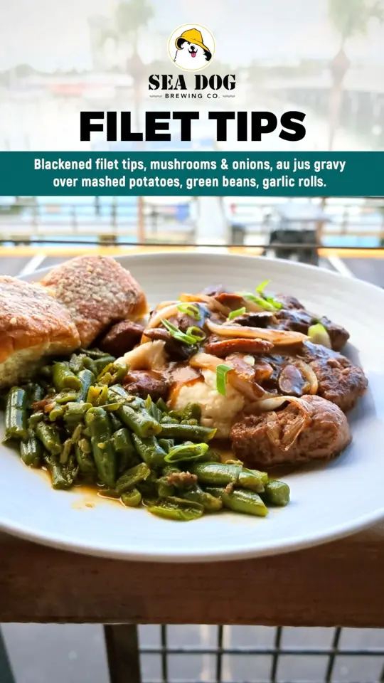 Sea Dog Brewing Co. in Treasure Island showing menu items, new menu items, video by Beer with Fred Forsley on YouTube