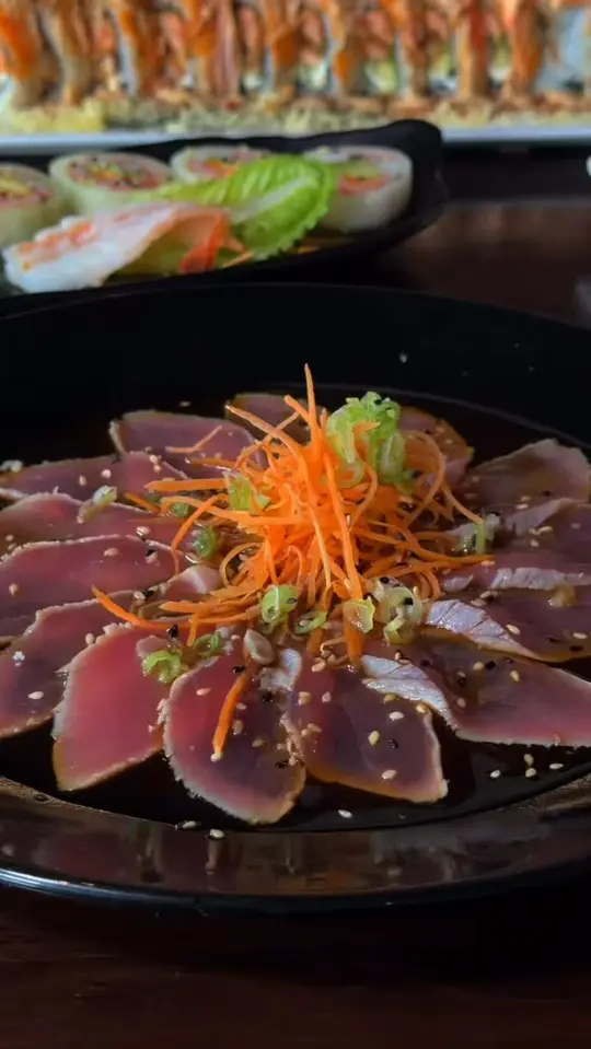  in Florida showing food, tuna tataki, video by Sea Siam Thai & Japanese Restaurant on Facebook