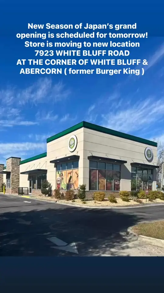 Seasons of Japan in Brunswick showing grand opening, new location, video by Seasons of Japan on Facebook