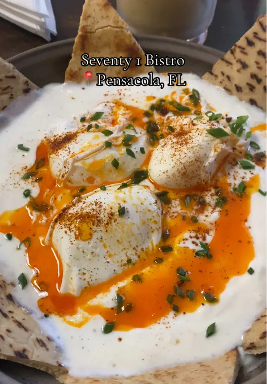 Seventy 1 Bistro in Pensacola showing review, visit, video by lynnpaulkfit on TikTok