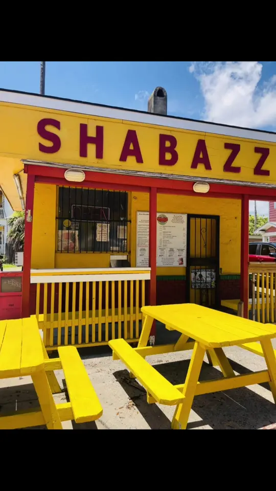 Shabazz Seafood Restaurant in Savannah showing review, visit, paper cup fries, fish sandwiches, malika juice, video by adashofthat on TikTok