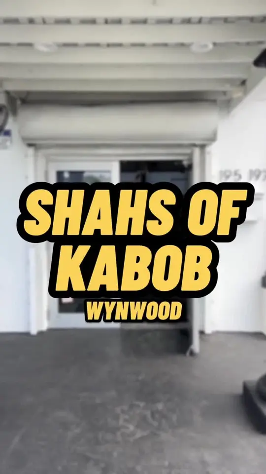 Shahs Of Kabob Wynwood in Miami showing restaurant opening, persian food, video by Shahs of Kabob on Facebook