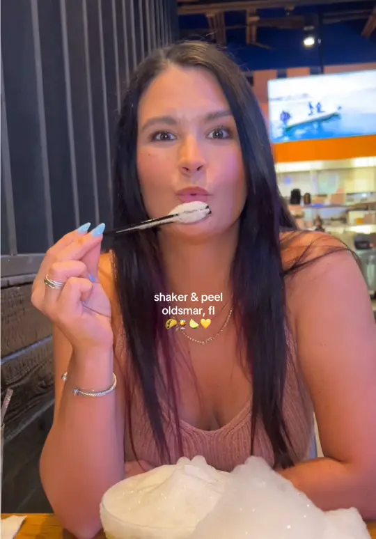 Shaker & Peel in Oldsmar showing cocktail, date night, video by kahlabru on TikTok