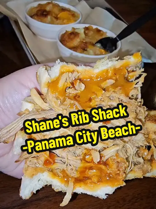 Shane's Rib Shack in Grovetown showing food, pulled pork, video by vacationknowitall on TikTok