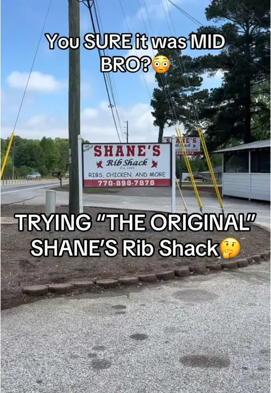 Shane's Rib Shack in McDonough showing food review, ribs, visit, video by therealgagrubs on TikTok